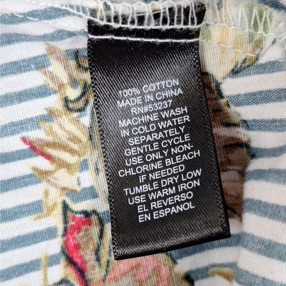 Womens‎ Skirt 3X Boho Romantic Floral Rose Striped Maxi Feminine Fairy Bloomcore - Picture 6 of 7